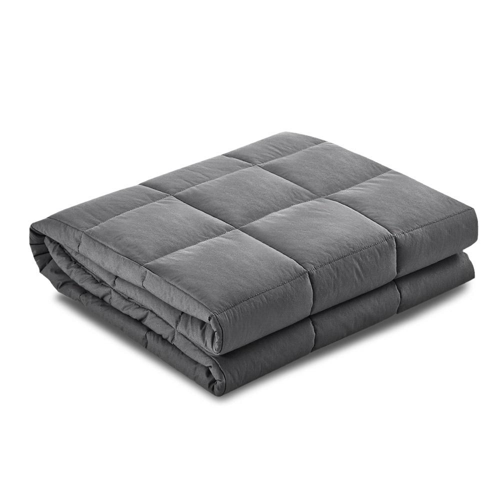 Weighted Calming Blanket 9KG Dark Grey - Bedzy Australia