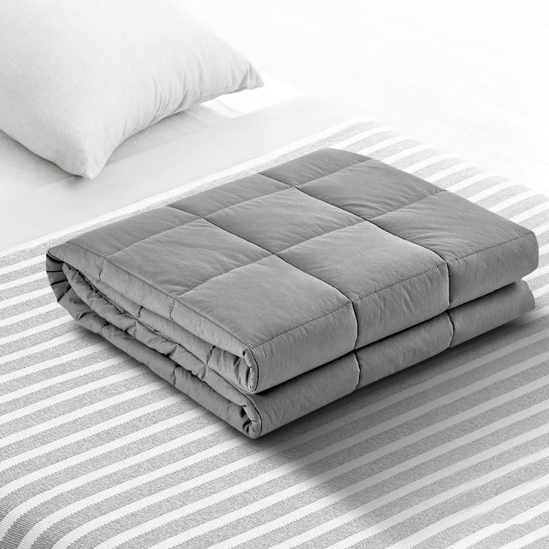Weighted Calming Blanket 9KG Light Grey - Bedzy Australia (ABN 18 642 972 209) - Cheap affordable bedroom furniture shop near me Australia