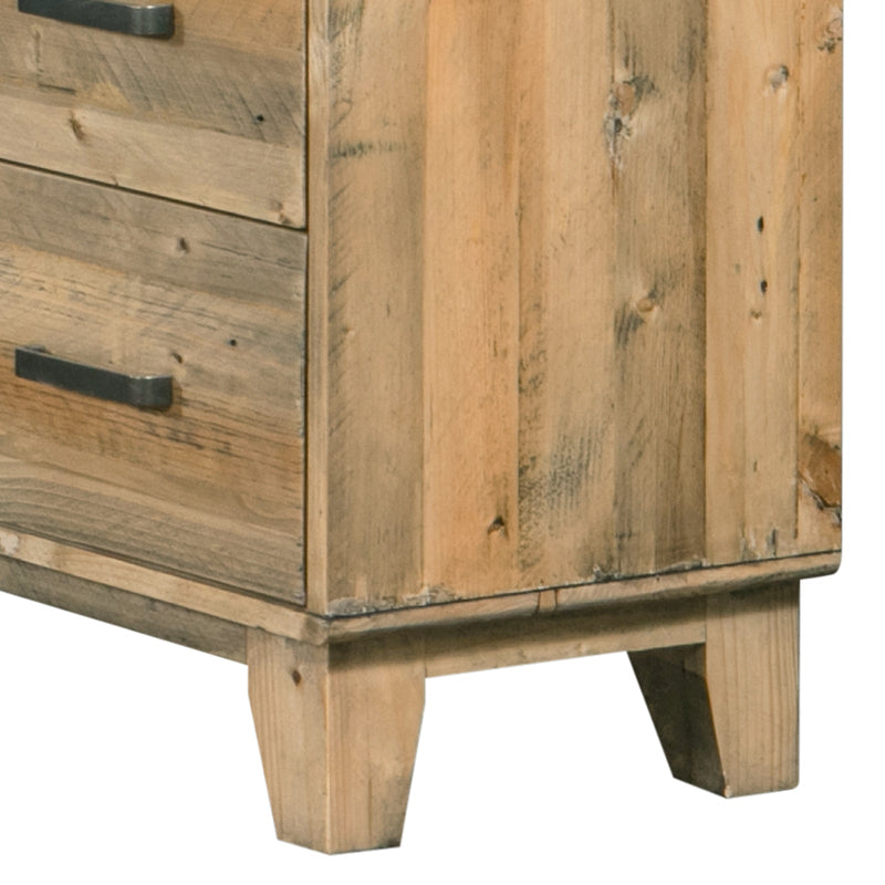 Woodland Tallboy with 4 Storage Drawers Light Brown - Furniture > Bedroom - Bedzy Australia