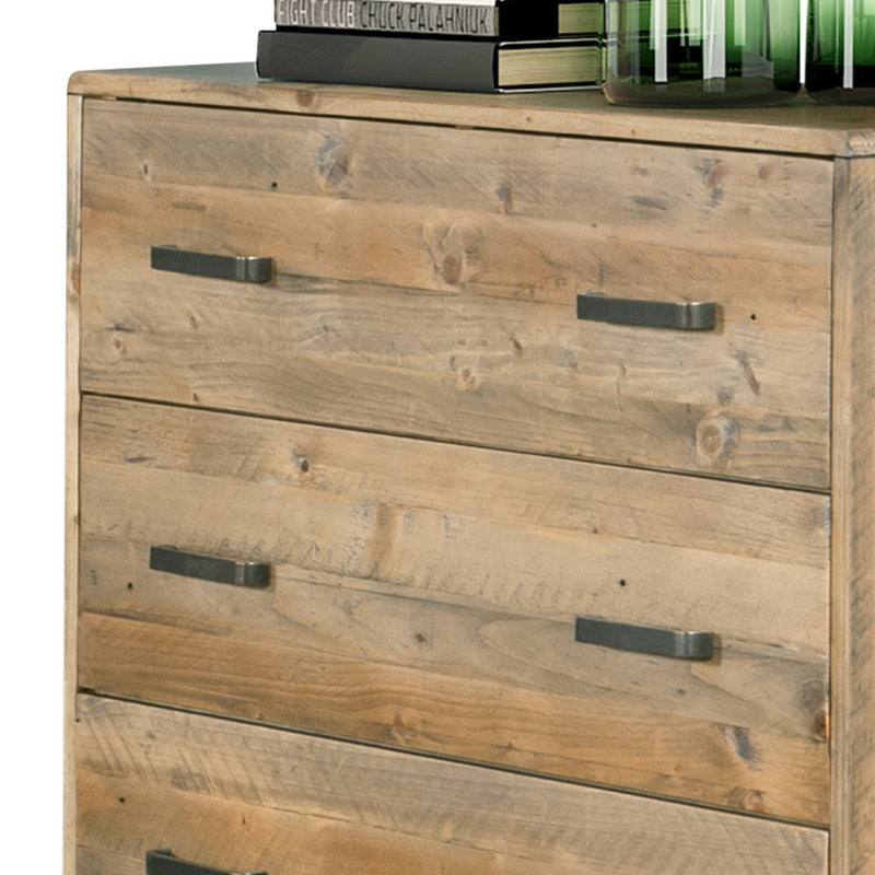 Woodland Tallboy with 4 Storage Drawers Light Brown - Furniture > Bedroom - Bedzy Australia