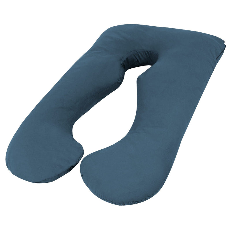 Woolcomfort Aus Made Maternity Pregnancy Nursing Sleeping Body Pillow Pillowcase Included Ocean - Bedzy Australia (ABN 18 642 972 209) - Home & Garden > Bedding