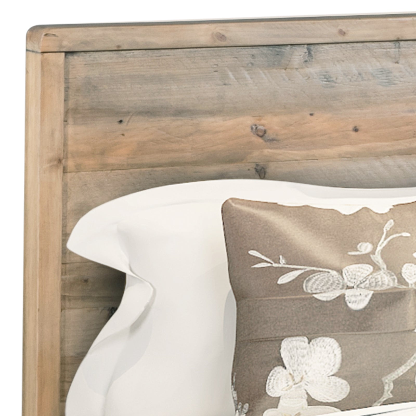 Wooldland Queen Size Wooden Bed Frame - Light Brown - Furniture > Bedroom - Bedzy Australia