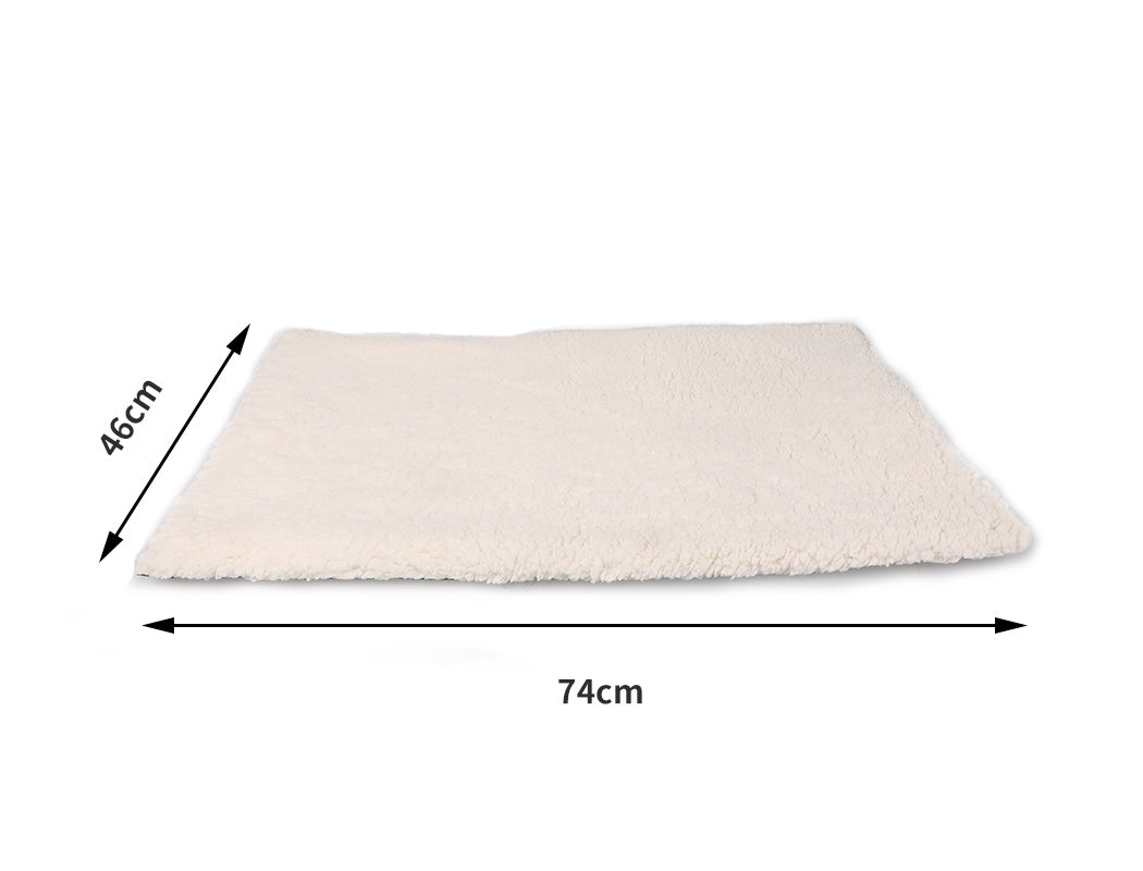 Heated Pet Bed Heating Pad Dog Beds Bedding Soft Mattress Cushion Pillow M - Bedzy Australia